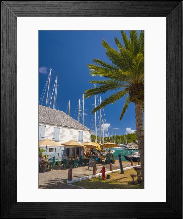 Framed Print : Caribbean, Antigua, English Harbour, Nelsons Dockyard