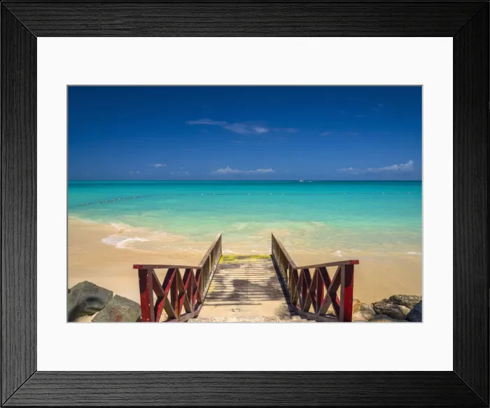 Framed Print : Caribbean, Antigua, Dickinson Bay, Dickinson Bay Beach Framed Print : Caribbean, Antigua, Dickinson Bay, Dickinson Bay Beach