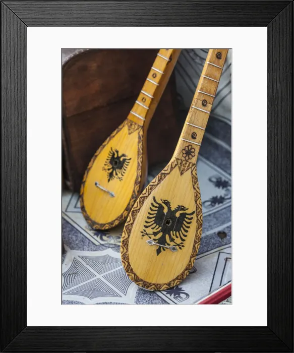 Framed Print : Albania, Kruja, town bazaar, mandolins Framed Print : Albania, Kruja, town bazaar, mandolins