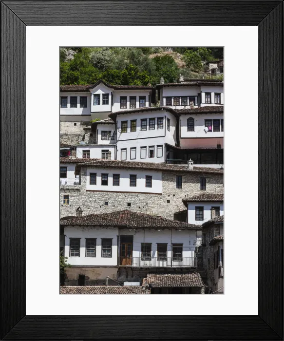 Framed Print : Albania, Berat, Ottoman-era buildings Framed Print : Albania, Berat, Ottoman-era buildings