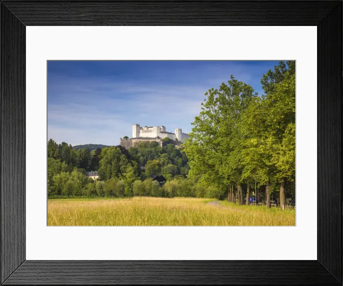 Framed Print : Austria, Salzburg, View of Hohensalzburg Castle