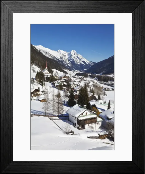 Framed Print : Austria, Tirol, St Jakob village near St. Anton am Arlberg Framed Print : Austria, Tirol, St Jakob village near St. Anton am Arlberg
