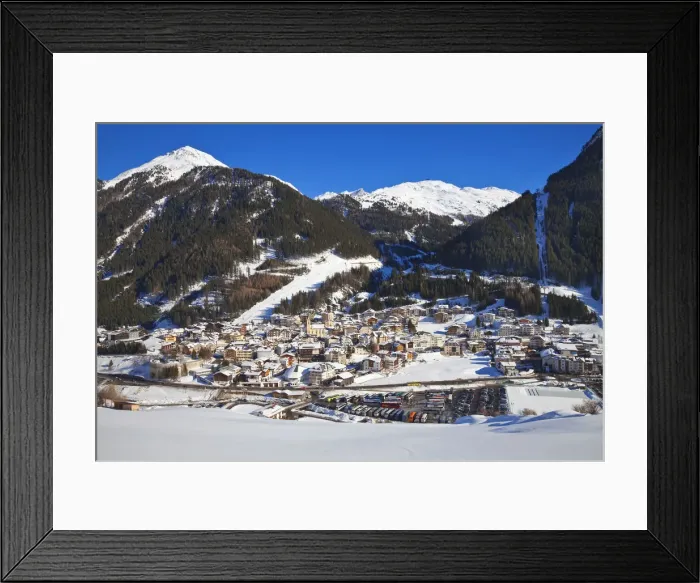 Framed Print : Europe, Austria, Tyrol, Ischgl in winter Framed Print : Europe, Austria, Tyrol, Ischgl in winter