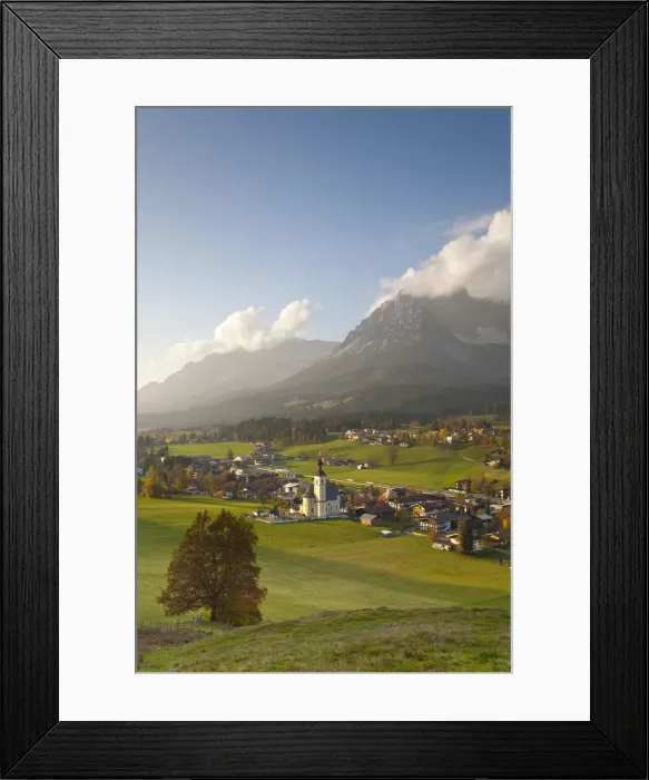 Framed Print : Going, Wilder Kaiser Mountains, Tirol, Austria Framed Print : Going, Wilder Kaiser Mountains, Tirol, Austria