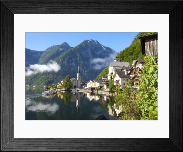 Framed Print : Hallstatt, Hallstattersee, Oberosterreich, Upper Austria, Austria Framed Print : Hallstatt, Hallstattersee, Oberosterreich, Upper Austria, Austria
