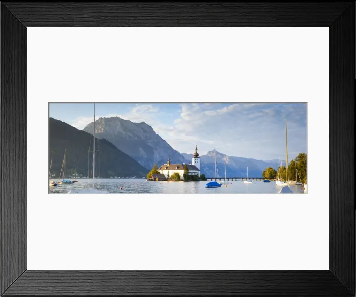 Framed Print : Schloss Ort on Lake Traunsee, Gmunden, Salzkammergut, Upper Austria, Austria Framed Print : Schloss Ort on Lake Traunsee, Gmunden, Salzkammergut, Upper Austria, Austria