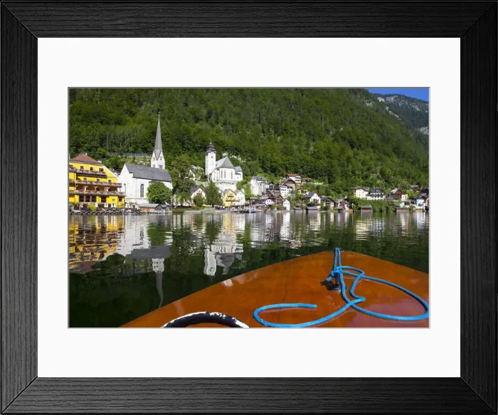 Framed Print : Hallstatt, Hallstattersee, Oberosterreich, Upper Austria, Austria