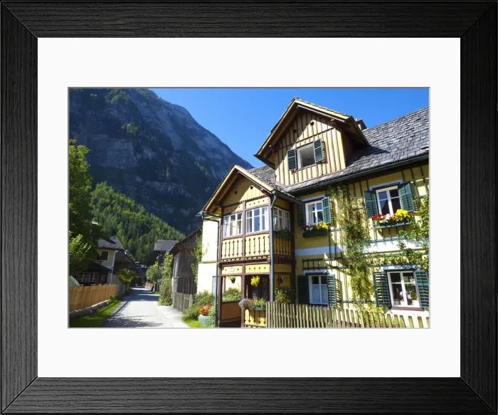 Framed Print : Traditional Architecture, Hallstatt, Hallstattersee, Oberosterreich, Upper Austria Framed Print : Traditional Architecture, Hallstatt, Hallstattersee, Oberosterreich, Upper Austria