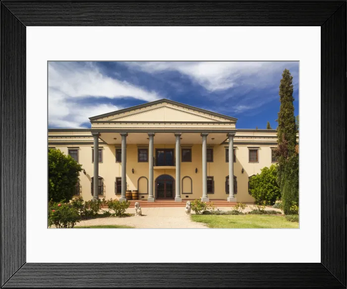 Framed Print : Australia, South Australia, Barossa Valley, Lyndoch, Chateau Barossa Winery, exterior Framed Print : Australia, South Australia, Barossa Valley, Lyndoch, Chateau Barossa Winery, exterior