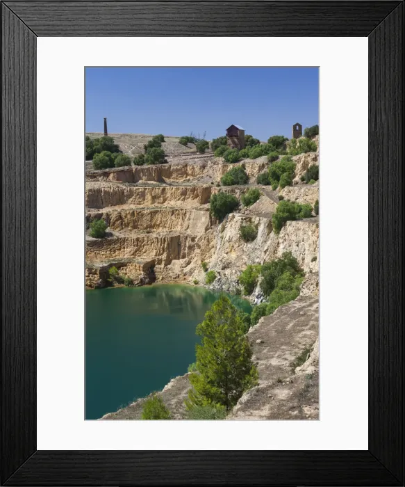 Framed Print : Australia, South Australia, Burra, former copper mining town, Burra Mine pit Framed Print : Australia, South Australia, Burra, former copper mining town, Burra Mine pit