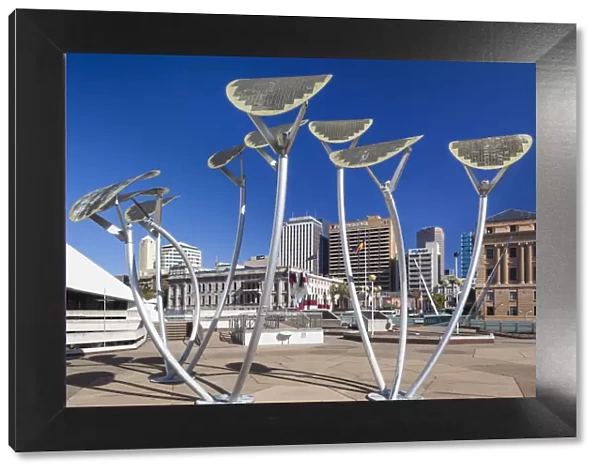 Australia, South Australia, Adelaide, Adelaide Festival Centre, solar-powered streetlights