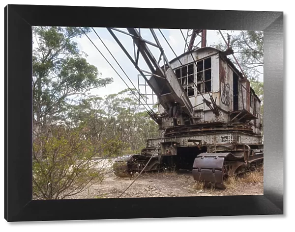 Australia, Victoria, VIC, Castlemaine, old gold mine dredging machinery