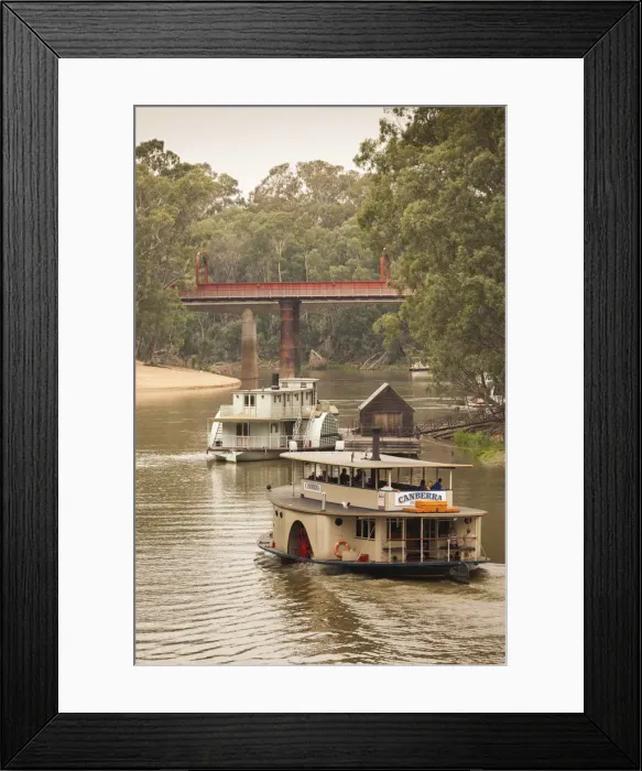 Framed Print : Australia, Victoria, VIC, Echuca, Historic Port of Echuca, Murray River, steam powered Framed Print : Australia, Victoria, VIC, Echuca, Historic Port of Echuca, Murray River, steam powered