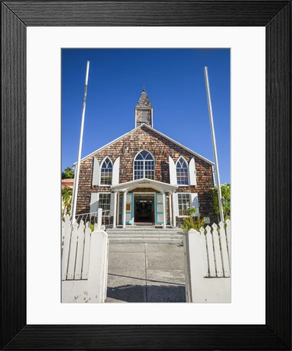 Framed Print : Netherlands Antilles, Sint Maarten, Philipsburg, Philipsburg Methodist Church Framed Print : Netherlands Antilles, Sint Maarten, Philipsburg, Philipsburg Methodist Church