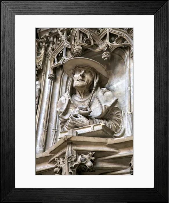 Framed Print : Pilgrams Pulpit, St. Stephens Cathedral, Vienna, Austria, Central Europe