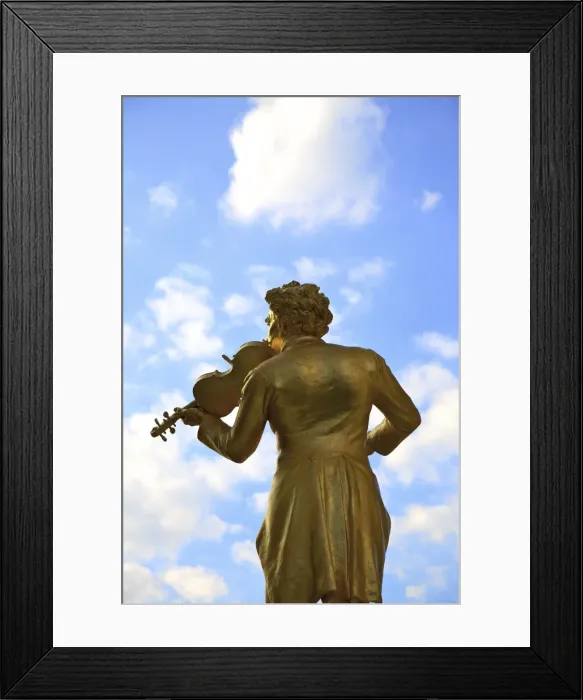 Framed Print : Statue of Johann Strauss, Stadtpark, Vienna, Austria, Central Europe