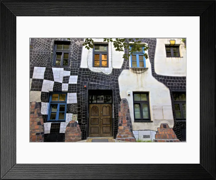 Framed Print : Exterior Kunst Haus Wien Hundertwasser Museum, Vienna, Austria, Central Europe Framed Print : Exterior Kunst Haus Wien Hundertwasser Museum, Vienna, Austria, Central Europe