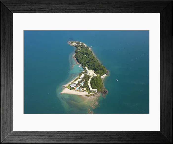 Framed Print : Aerial view of Daydream Island Queensland Australia Framed Print : Aerial view of Daydream Island Queensland Australia