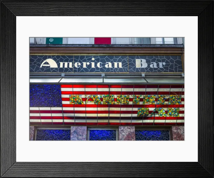 Framed Print : Austria, Vienna, The American Bar, designed by Albert Loos, exterior Framed Print : Austria, Vienna, The American Bar, designed by Albert Loos, exterior