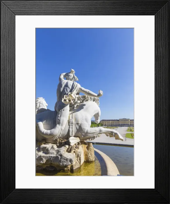 Framed Print : Austria, Vienna, Schonbrunn Palace, Neptune fountain - Neptunbrunnen Framed Print : Austria, Vienna, Schonbrunn Palace, Neptune fountain - Neptunbrunnen