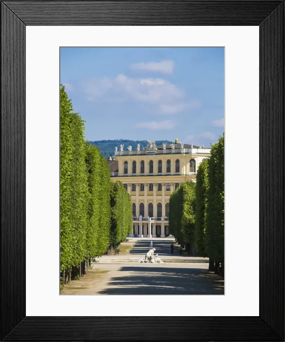 Framed Print : Austria, Vienna, Schonbrunn Palace - a former imperial summer residence Framed Print : Austria, Vienna, Schonbrunn Palace - a former imperial summer residence