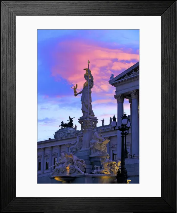 Framed Print : Pallas Athena in front of Austrian Parliament Building, Vienna, Austria, Central Europe Framed Print : Pallas Athena in front of Austrian Parliament Building, Vienna, Austria, Central Europe