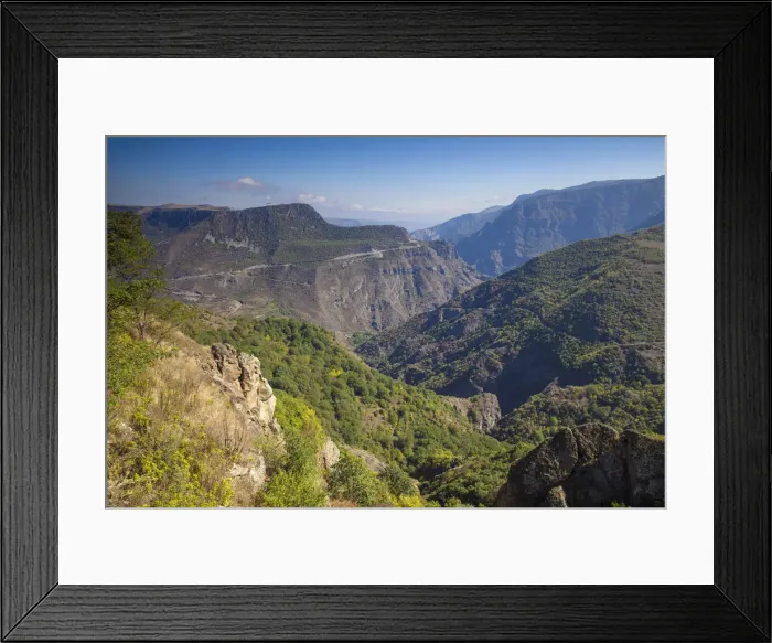 Framed Print : Armenia, Syunik Province, Tatev, View of Vorotan canyon from Tatev Monastery Framed Print : Armenia, Syunik Province, Tatev, View of Vorotan canyon from Tatev Monastery