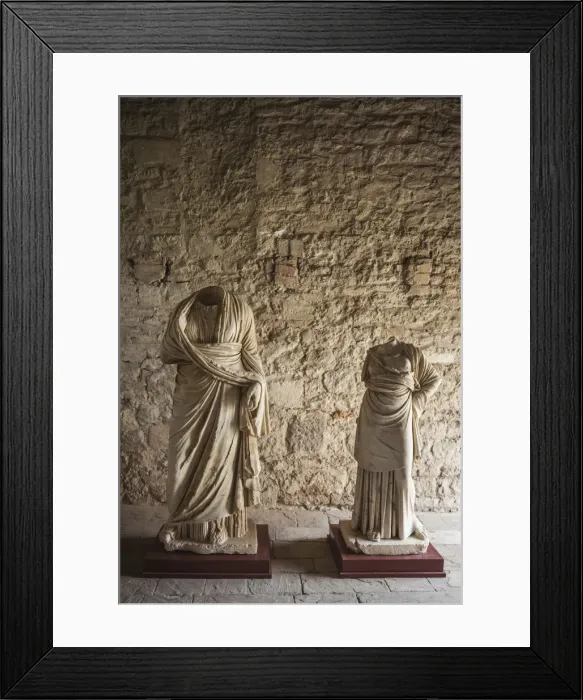 Framed Print : Albania, Fier, ruins of the Greek city of Apollonia, 6th century BC, Byzantine monastery