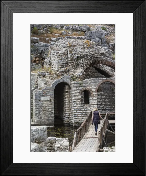 Framed Print : Albania, Albanian Riviera, Butrint, ruins of 6th century Greek city