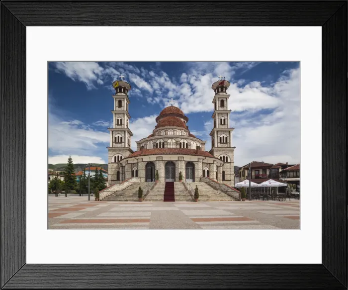 Framed Print : Albania, Korca, the Orthodox Cathedral Framed Print : Albania, Korca, the Orthodox Cathedral