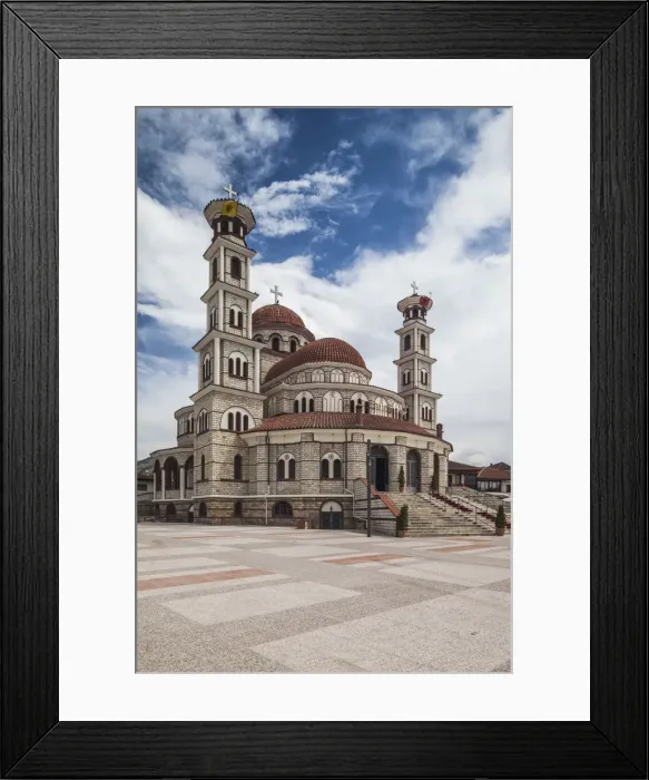 Framed Print : Albania, Korca, the Orthodox Cathedral Framed Print : Albania, Korca, the Orthodox Cathedral