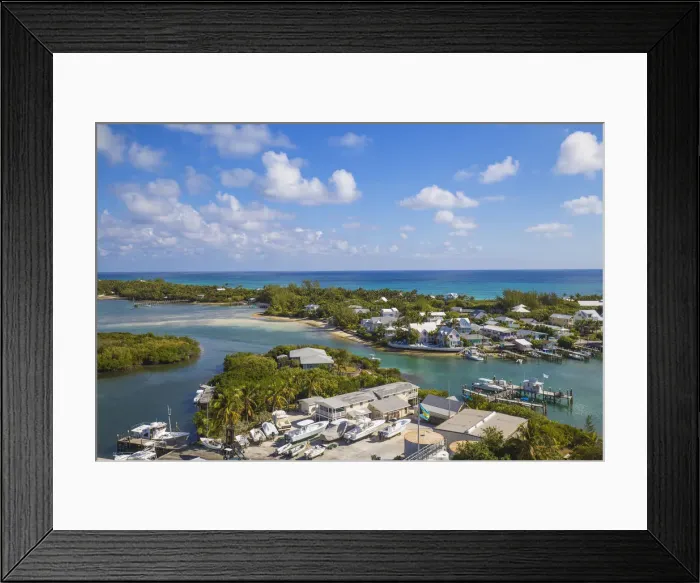 Framed Print : Bahamas, Abaco Islands, Elbow Cay, Hope Town, View of Harbour Framed Print : Bahamas, Abaco Islands, Elbow Cay, Hope Town, View of Harbour