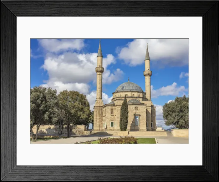 Framed Print : Sahidlar Xiyabani Mosque, Mosque of the Martyrs, Shahids Mosque, Baku, Azerbaijan Framed Print : Sahidlar Xiyabani Mosque, Mosque of the Martyrs, Shahids Mosque, Baku, Azerbaijan