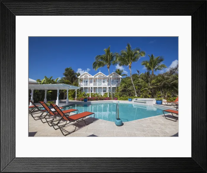 Framed Print : Bahamas, Abaco Islands, Elbow Cay, Hope Town, Hope Town Inn and Marina