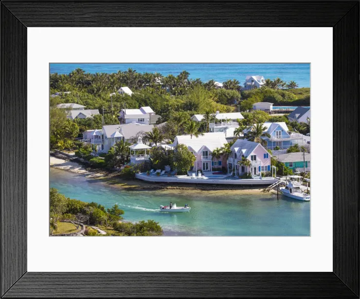 Framed Print : Bahamas, Abaco Islands, Elbow Cay, Hope Town, View of Harbour Framed Print : Bahamas, Abaco Islands, Elbow Cay, Hope Town, View of Harbour