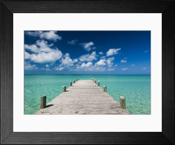 Framed Print : Bahamas, Eleuthera Island, Tarpum Bay, town pier Framed Print : Bahamas, Eleuthera Island, Tarpum Bay, town pier