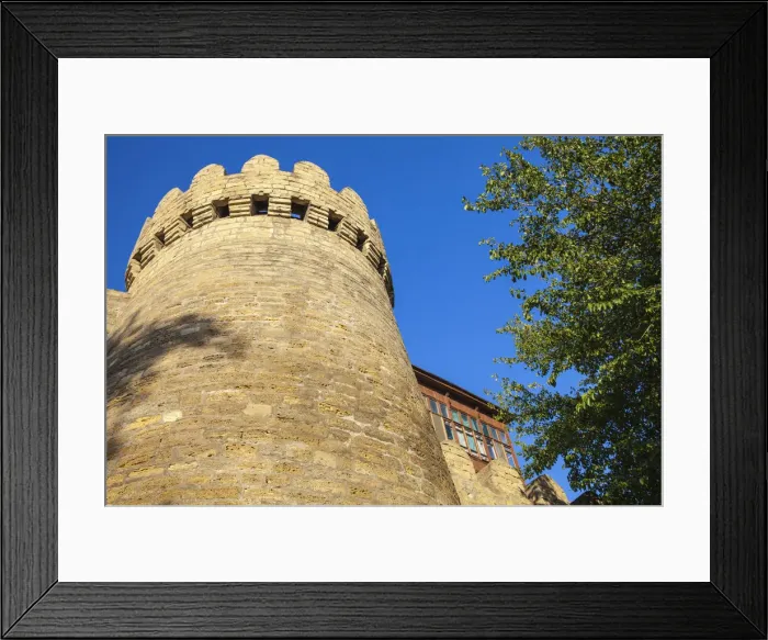 Framed Print : Azerbaijan, Baku, 12th-century defensive walls of The Old Town - Icheri Sheher Framed Print : Azerbaijan, Baku, 12th-century defensive walls of The Old Town - Icheri Sheher