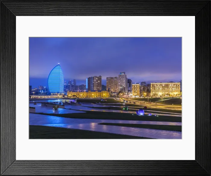 Framed Print : Azerbaijan, Baku, Trump Hotel and Tower Framed Print : Azerbaijan, Baku, Trump Hotel and Tower
