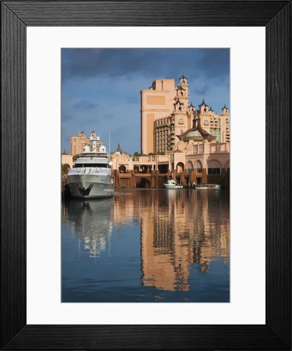 Framed Print : Bahamas, New Providence Island, Nassau, Paradise Island, Atlantis Hotel and Casino