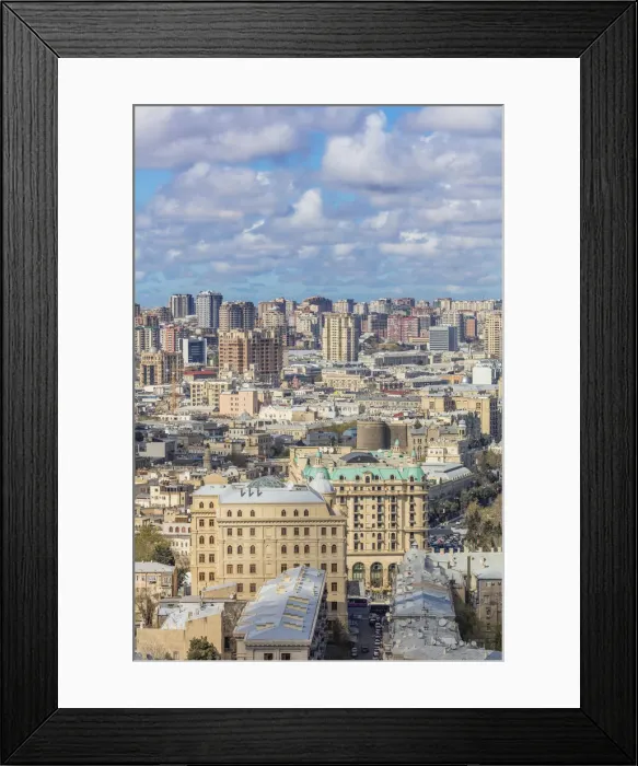 Framed Print : Cityscape, Baku, Azerbaijan Framed Print : Cityscape, Baku, Azerbaijan