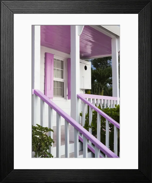 Framed Print : Bahamas, Eleuthera Island, Harbour Island, Dunmore Town, Colonial-era house along Framed Print : Bahamas, Eleuthera Island, Harbour Island, Dunmore Town, Colonial-era house along