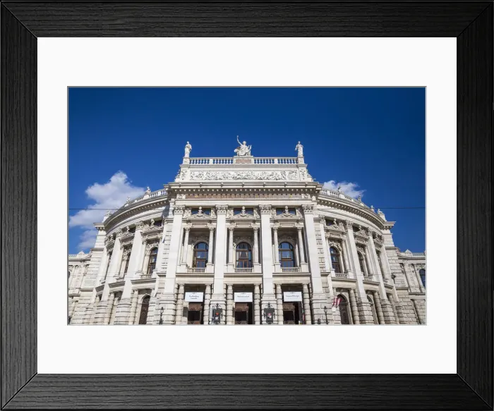 Framed Print : Austria, Vienna, Ringstrasse, Burgtheater known locally as the Burg