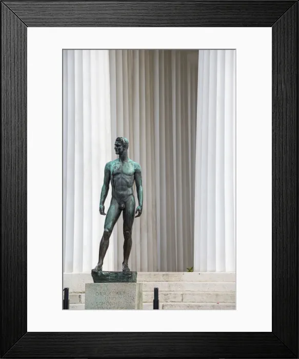 Framed Print : Austria, Vienna, Volksgarten (Peoples Garden), Theseus Temple, Bronze statue of Framed Print : Austria, Vienna, Volksgarten (Peoples Garden), Theseus Temple, Bronze statue of