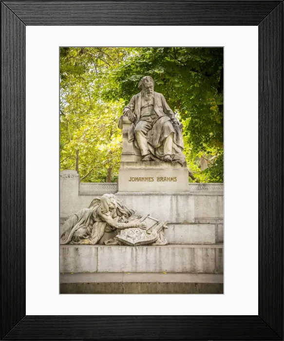 Framed Print : Johannes Brahms Monument, Karlsplatz, Vienna, Austria Framed Print : Johannes Brahms Monument, Karlsplatz, Vienna, Austria