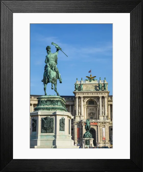Framed Print : Archduke Charles of Austria statue, Hofburg Palace, Vienna, Austria Framed Print : Archduke Charles of Austria statue, Hofburg Palace, Vienna, Austria