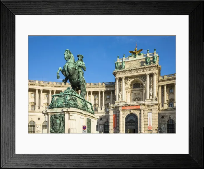 Framed Print : Prinz Eugen statue, Hofburg Palace, Vienna, Austria Framed Print : Prinz Eugen statue, Hofburg Palace, Vienna, Austria