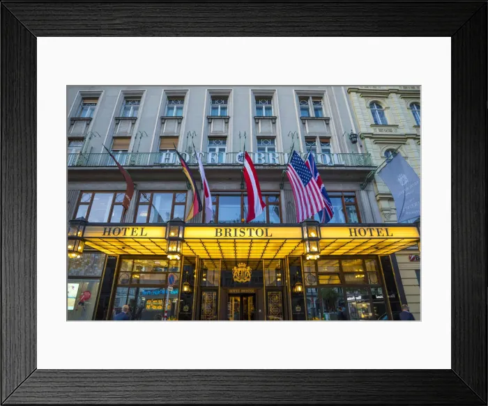 Framed Print : Hotel Bristolm Vienna, Austria Framed Print : Hotel Bristolm Vienna, Austria