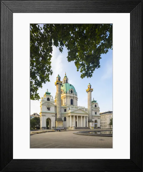 Framed Print : Karlskirche (Charles Church), Vienna, Austria Framed Print : Karlskirche (Charles Church), Vienna, Austria