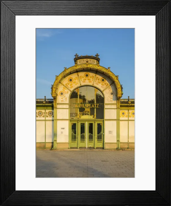 Framed Print : Otto Wagner Pavillion, Karlsplatz, Vienna, Austria Framed Print : Otto Wagner Pavillion, Karlsplatz, Vienna, Austria