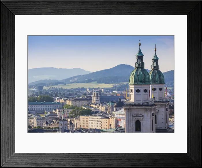 Framed Print : Austria, Salzburg, View of Old City Framed Print : Austria, Salzburg, View of Old City
